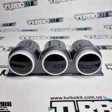 Подиум под датчик 52мм на три датчика (carbon) на торпеду Подиум под датчик 52мм на три датчика (carbon) на торпеду