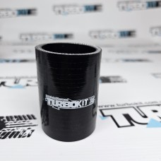 Силиконовый патрубок прямой 1.75" ( 45 мм ) черный  