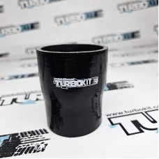 Силиконовый патрубок переход прямой 2"/2,25" ( 51/57 мм) черный