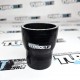 Силиконовый патрубок переход прямой 2"/2,5" ( 51/63 мм) черный