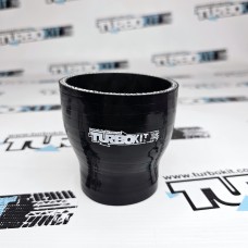 Силиконовый патрубок переход прямой 2"/2,75" ( 51/70 мм) черный