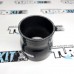 Силиконовый патрубок переход прямой 3"/3,5" ( 76/89 мм) черный