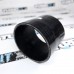 Силиконовый патрубок прямой 3,5" ( 89 мм) черный