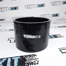 Силиконовый патрубок прямой 4" ( 102 мм) черный