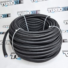Шланг AN6 PTFE (тефлоновый) армированный в нейлоновой оплетке Шланг AN6 PTFE (тефлоновый) армированный в нейлоновой оплетке