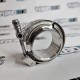 Хомут V-band c фланцами 57мм  2.25" быстросъемный на защёлке (нержавейка) 