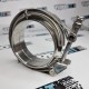 Хомут V-band c фланцами 89мм 3.5" быстросъемный на защёлке (нержавейка) Хомут V-band c фланцами 89мм 3.5" быстросъемный на защёлке (нержавейка)
