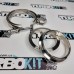 Хомут V-band c фланцами 89мм  3.5" быстросъемный на защёлке (нержавейка) 