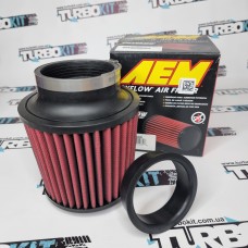 Фильтр воздушный нулевого сопротивления AEM 21-204DK 85 мм сухого типа + переходное кольцо