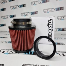 Фильтр воздушный нулевого сопротивления TURBO KIT 85mm мокрого типа + переходное кольцо Фильтр воздушный нулевого сопротивления TURBO KIT 85mm мокрого типа + переходное кольцо