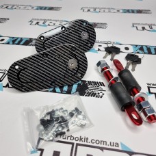 Замки капота D1 STYLE с ключами carbon Замки капота D1 STYLE с ключами carbon