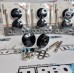 Замки капота кнопки 63mm (копмлект) Замки капота кнопки 63mm (копмлект)